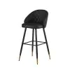 New Classic SAF199-BS-BLK Oliver - Vegan Leather Bar Chair (Set of 2) - Black