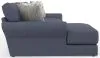 Jackson Furniture Industries 4052/75/73-23 Jackson Furniture Industries 4052/75/73-23 Cape May - 2 Piece Sofa Chaise With Comfort Coil Seating And 5 Accent Pillows Included (LSF Chaise) - Denim