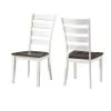 Intercon KA-CH-669W-GWH-RTA Kona - Ladder Chair - Gray / White