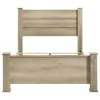 Coaster Fine Furniture 225101KE Oakglen - Eastern King Panel Bed - Weathered Oak