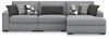 Benchcraft® 61305S3 Benchcraft® 61305S3 Bealton - 3-Piece Sectional With RAF Corner Chaise - Salt And Pepper