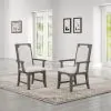 New Classic D1605-25 Lisbon - Dining Arm Chair (Set of 2) - Gray