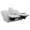 Coaster Fine Furniture 610522P Sylmar - Chenille Upholstered Power Reclining Loveseat - Dove Gray