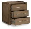 Benchcraft® B863-93 Marxmore - Three Drawer Night Stand - Brown