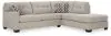 Ashley Furniture 31004S4 Ashley Furniture 31004S4 Mahoney - 2-Piece Sleeper Sectional With Raf Corner Chaise - Pebble