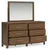 Ashley Furniture B974B1 Cabalynn - Dresser And Mirror - Light Brown