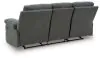 Ashley Furniture PC9140689 Ashley Furniture PC9140689 Side-Swipe - Reclining Sofa With Drop Down Table - Charcoal