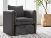 Ashley Furniture A3000754 Vreni - Accent Chair - Charcoal / Black