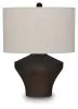 Ashley Furniture L207674 Dolanham - Metal Table Lamp - Distressed Brown
