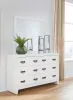 Ashley Furniture B427/31/36/46/82/94 Ashley Furniture B427/31/36/46/82/94 Binterglen - 5 Pc. - Dresser, Mirror, Chest, California King Panel Bed - White