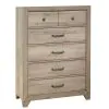 Samuel Lawrence Furniture S496-440 River Creek - Kids 5-Drawer Vertical Chest - River Birch Brown