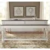 Liberty Furniture 244-OT-4PCS Magnolia Manor - 4 Piece Console Set (1 Console 3 Stools) - Antique White