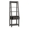 Liberty Furniture 406-HO201 Modern Farmhouse - Leaning Bookcase - Dusty Charcoal