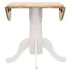 CoasterEveryday 4241-S5 Allison - 5 Piece Round Drop Leaf Dining Table Set - White