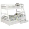 CoasterEssence 460180 Ashton - 2-Drawer Wood Twin Over Full Bunk Bed - White