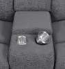 CoasterEssence 609542P Bahrain - Upholstered Power Loveseat - Charcoal
