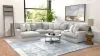 Jackson Furniture Industries 619/34/37/38/39/35/32-18 Jackson Furniture Industries 619/34/37/38/39/35/32-18 Abraxas - 6 Piece Power Reclining Sectional With Lay-Back Chaise And 2 Reclining Seats (LSF Chaise) - Moonstruck
