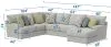 Jackson Furniture Industries 2340/62/30/76-28 Jackson Furniture Industries 2340/62/30/76-28 Stockbridge - 3 Piece Sectional With Comfort Coil Seating And 9 Included Accent Pillows (Right Side Facing Chaise) - Slate