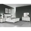 Riverside Furniture 82572-82580-82581 Hepburn - King Upholstered Bed - White