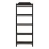 Liberty Furniture 244B-BK201 Liberty Furniture 244B-BK201 Magnolia Manor - Leaning Pier Bookcase - Weathered Bark & Antique Black