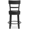 Ashley Furniture D546-624 Ashley Furniture D546-624 Valebeck - UPH Swivel Barstool  - Black