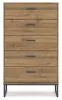 Ashley Furniture EB1866-245 Deanlow - Five Drawer Chest - Honey