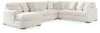 Ashley Furniture 61904S3 Ashley Furniture 61904S3 Chessington - 4-Piece Sectional With Laf Corner Chaise - Ivory