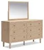 Ashley Furniture B1199/231/36/57/154/91(2)/B100-13 Ashley Furniture B1199/231/36/57/154/91(2)/B100-13 Cielden - 7 Pc. - Dresser, Mirror, Queen Panel Bed, 2 Nightstands - Two-Tone