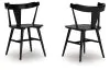 Ashley Furniture D501/25/02(2) Gretlynn - 5 Pc. - Dining Room Table, 4 Side Chairs - Black / Natural