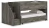Ashley Furniture B4480B13 Frandern - Twin Over Twin Loft Bed - Gray