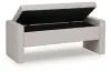 Ashley Furniture A3000744 Akselman - Storage Bench - Gray