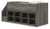 Ashley Furniture B4480B25 Ashley Furniture B4480B25 Frandern - Twin Loft Bed With 2 Bookcase Storages - Gray