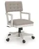 Ashley Furniture H742/34/34R/01A/70 Ashley Furniture H742/34/34R/01A/70 Robbinsdale - 4 Pc. - L-Shaped Home Office Desk, Home Office Desk Chair, Bookcase - Antique White