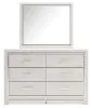 Ashley Furniture B2640B1 Ashley Furniture B2640B1 Altyra - Dresser, Mirror - White
