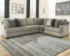 Ashley Furniture 56103S2 Ashley Furniture 56103S2 Bovarian - Left Arm Facing Loveseat 3 Pc Sectional - Stone