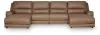 Ashley Furniture PCU62606S37 Ashley Furniture PCU62606S37 DeepWakes - 4-Piece Power Reclining Sectional With Double Chaise And 2 Power Armless Recliners - Caramel
