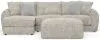 Jackson Furniture Industries 2306/73/75/28-01 Jackson Furniture Industries 2306/73/75/28-01 Bucktown - 2 Piece Sofa / LSF Chaise With Extra Thick Cuddler Seat Cushions & Cocktail Ottoman - Parchment