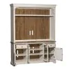 Liberty Furniture 498-ENTW-ENC Liberty Furniture 498-ENTW-ENC Morgan Creek - Entertainment Center - Antique White / Wirebrushed Tobacco Accents