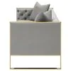 CoasterElevations 509111 Eastbrook - Velvet Upholstered Tufted Sofa - Gray