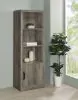 Coaster Fine Furniture 707726 Burke - 3-Shelf Engineered Wood Media Tower - Gray Driftwood