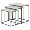 CoasterElevations 936016 Medora - 3 Piece Marble Top Nesting Table Set - White
