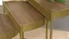 Coaster Fine Furniture 936156 Tristen - 3 Piece Demilune Nesting Table - Brown And Gold