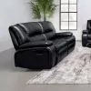 Coaster Fine Furniture 610245 Camila - Upholstered Motion Reclining Loveseat - Black