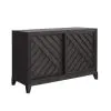 Samuel Lawrence Furniture S964-146 Lenox - Sliding Door Server - Black