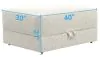 Jackson Furniture Industries 424577-1901/16 Jazzy - Storage Ottoman - Bone