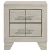 Coaster Fine Furniture 225062 Trenton - 2-Drawer Nightstand Bedside Table - Rustic Cream
