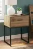 Ashley Furniture EB1866/231/245/156/112/291(2) Ashley Furniture EB1866/231/245/156/112/291(2) Deanlow - 6 Pc. - Dresser, Chest, Full Platform Panel Bed, 2 Nightstands - Honey