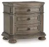 Ashley Furniture B944-93 Ardenfield - Three Drawer Night Stand - Light Brown