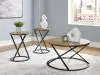 Ashley Furniture T152-13 Cassbryn - Occasional Table Set (Set of 3) - Brown / Black
