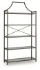 Ashley Furniture A4000556 Bernonly - Bookcase - Antique Bronze Finish